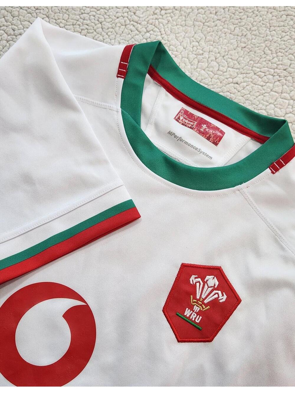 Macron Welsh Rugby Union Authentic Away Jersey Shirt 24/25 Adults Men's XL